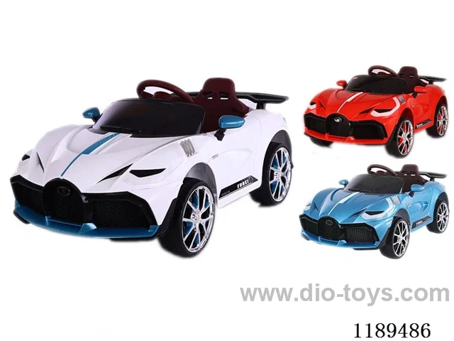 Children's electric car-Bugatti-red/white/blue