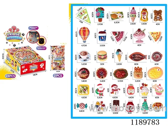 Magnetic Fridge Stickers/24 PCS