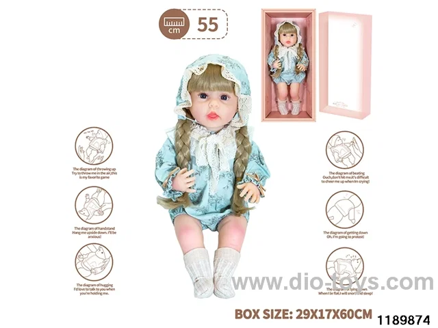 22 inch newborn simulation doll set