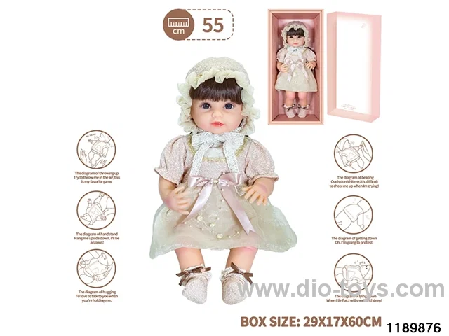22 inch newborn simulation doll set