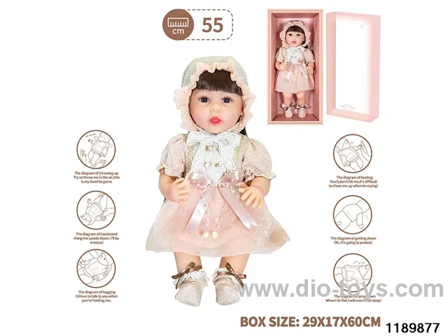 22 inch newborn simulation doll set