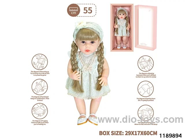 22 inch newborn simulation doll set