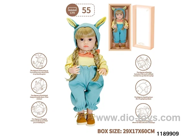 22 inch newborn simulation doll set