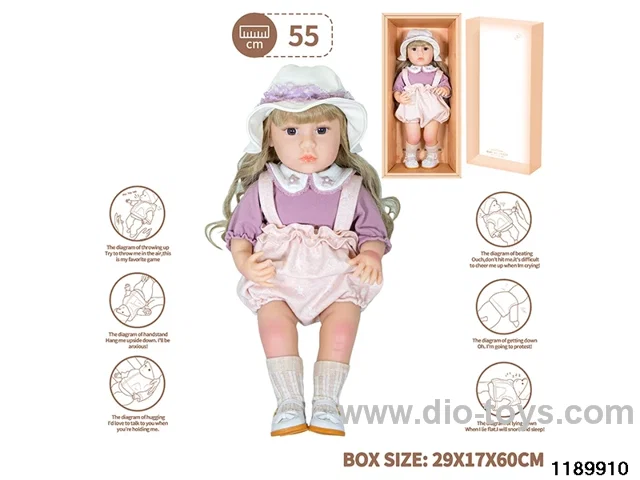 22 inch newborn simulation doll set