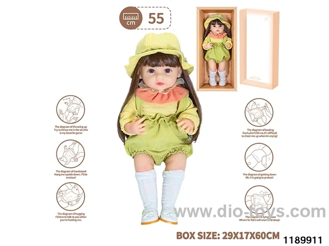 22 inch newborn simulation doll set