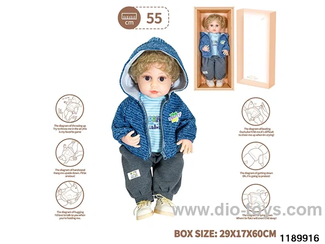 22 inch newborn simulation doll set