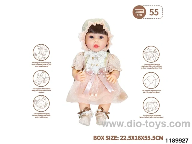22 inch newborn simulation doll set