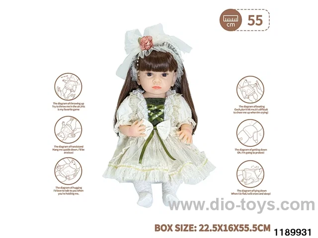 22 inch newborn simulation doll set
