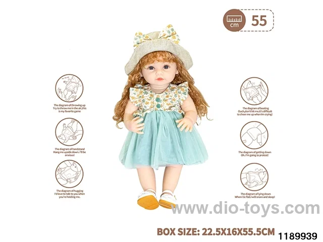 22 inch newborn simulation doll set
