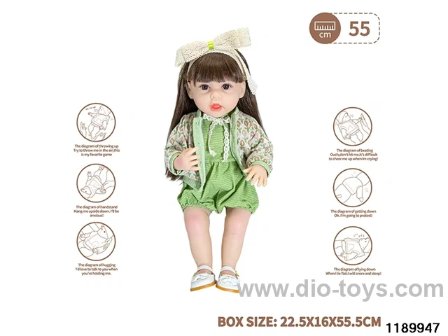 22 inch newborn simulation doll set