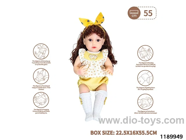 22 inch newborn simulation doll set