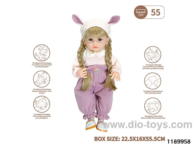 22 inch newborn simulation doll set