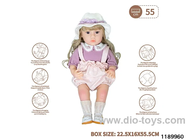 22 inch newborn simulation doll set