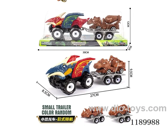 Inertia off-road pterodactyl vehicle towing pull back dinosaur construction vehicle
