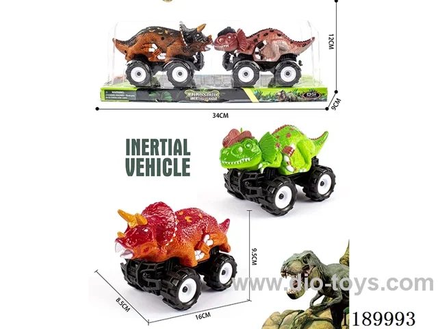 Inertia Offroad Triceratops + Inertia Offroad Double Crown Dragon Vehicle