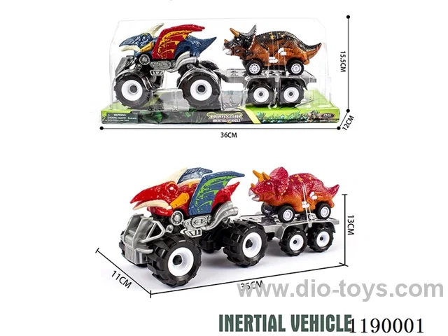 Inertia Sasquatch Pterodactyl Vehicle + Inertia Flatland Triceratops Vehicle