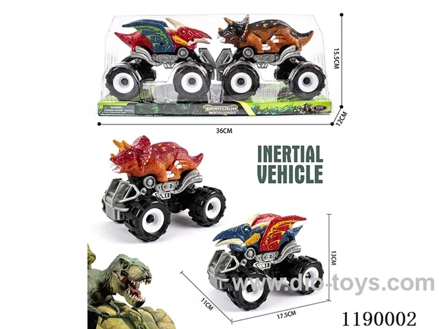 Inertia Bigfoot Pteranodon Vehicle + Inertia Bigfoot Triceratops Vehicle