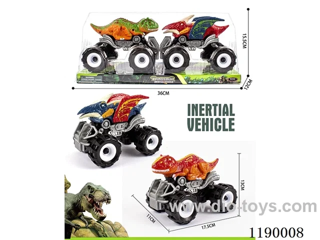 Inertia Bigfoot Velociraptor Vehicle + Inertia Bigfoot Pterodactyl Vehicle