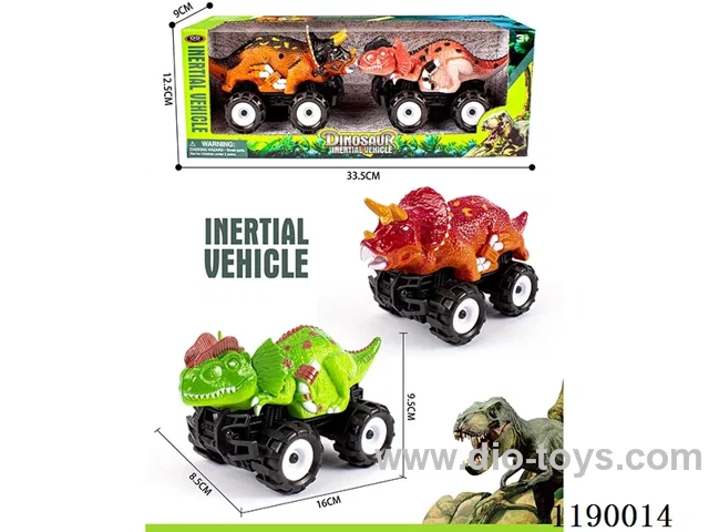 Inertia Offroad Triceratops + Inertia Offroad Double Crown Dragon Vehicle