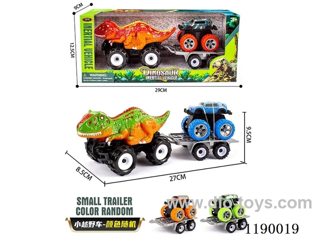 Inertia Offroad Velociraptor Trailer Pull Back Bigfoot Climbing Alloy Vehicle