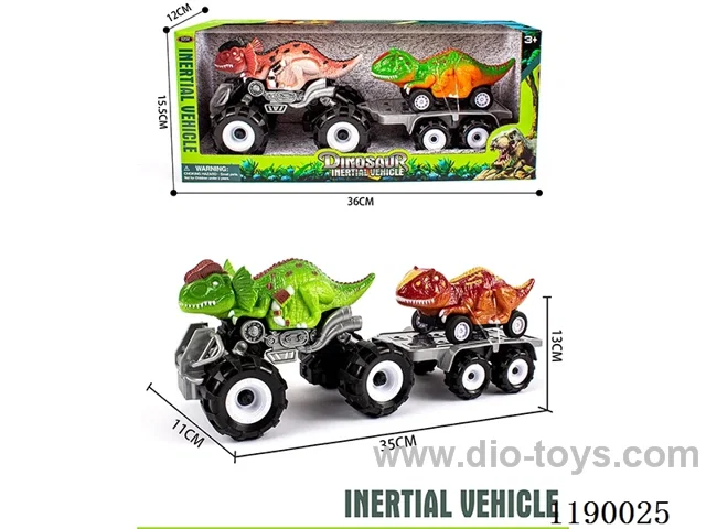 Inertia Sasquatch Double Crown Dragon Vehicle towing Inertia Flatland Velociraptor Vehicle