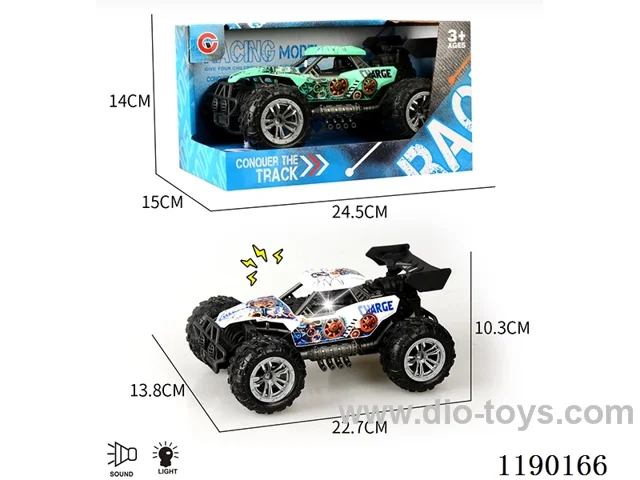 Light and sound inertia single-seat skeleton vacuum wheel buggy