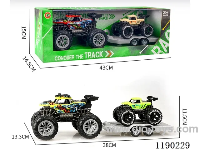 Inertia two-seater skeleton vacuum wheel buggy trailer inertia vehicle