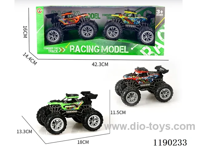 Two mounted inertia skeleton vacuum wheel buggy