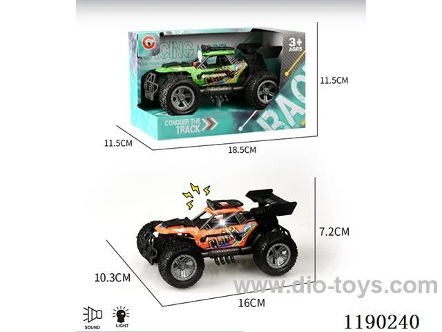 Light and sound inertia single-seater skeleton pack injection wheel buggy
