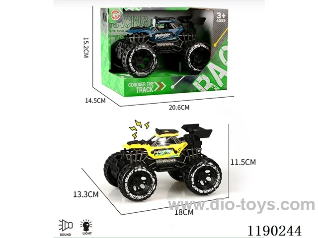 Light and sound inertia single-seater skeleton buggy
