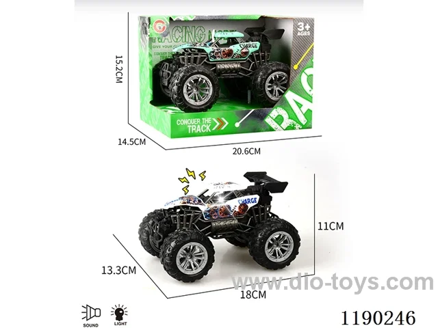 Light and sound inertia single-seat skeleton vacuum wheel buggy