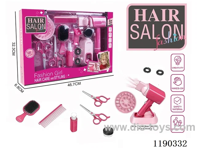 Electric Light Simulation Hairdressing Set with Blow Dryer 13 Piece Set