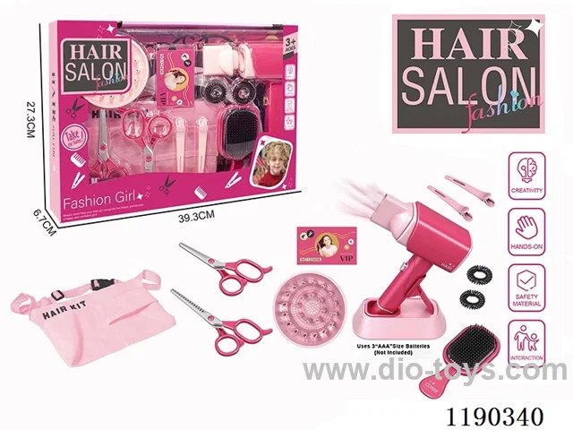 Electric Hairdressing Simulation Set with Blow Dryer 12pcs