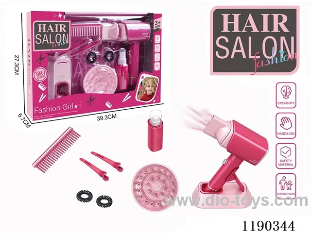 Electric Hairdressing Simulation Set with Blow Dryer 11-Piece Set