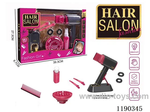 Electric Hairdressing Simulation Set with Blow Dryer 11-Piece Set
