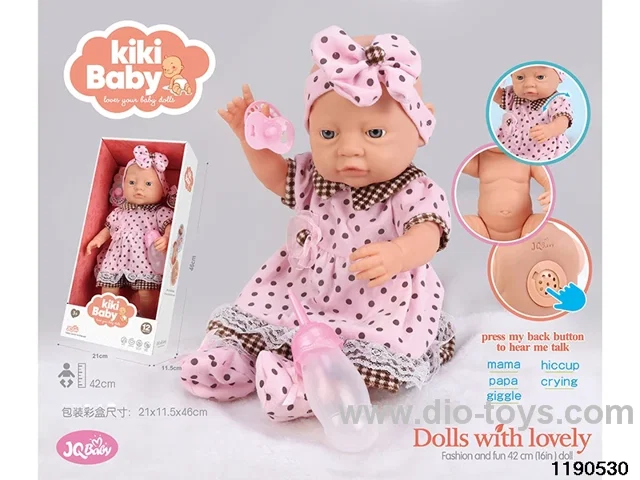 16 inch baby doll with electric function