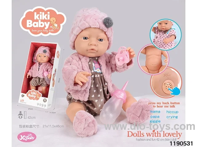 16 inch baby doll with electric function