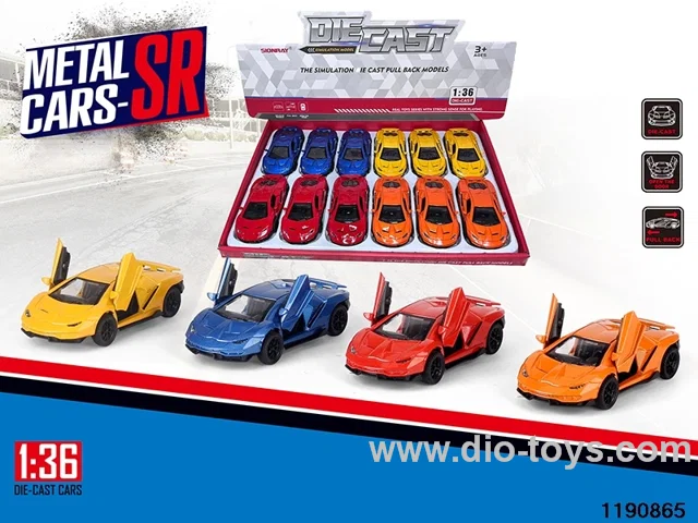 1:36 alloy pull back car