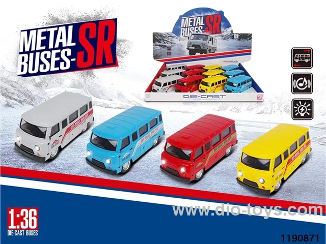 1:36 alloy pull back car W L/M