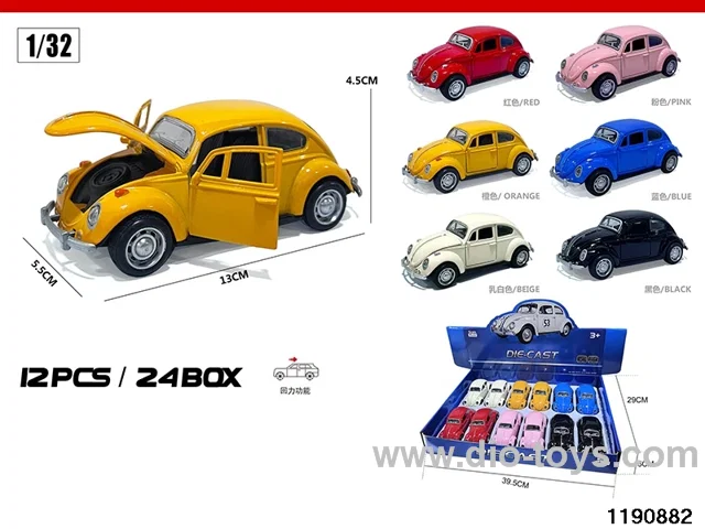 1:32 alloy pull back car