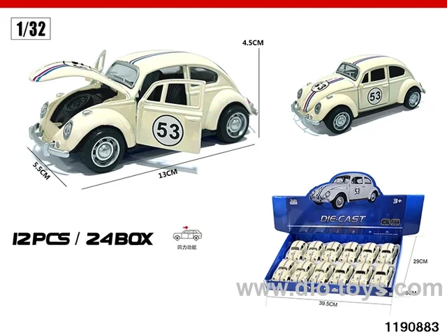 1:32 alloy pull back car