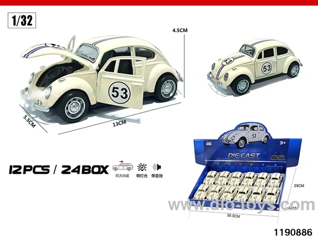 1:32 alloy pull back car