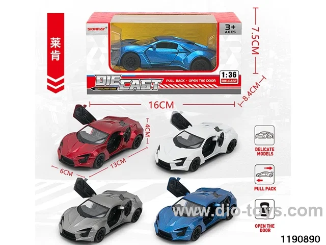 1:36 alloy pull back car