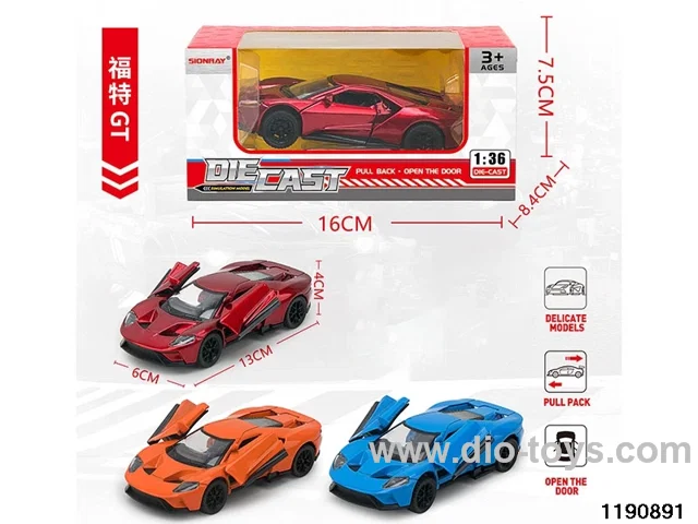 1:36 alloy pull back car