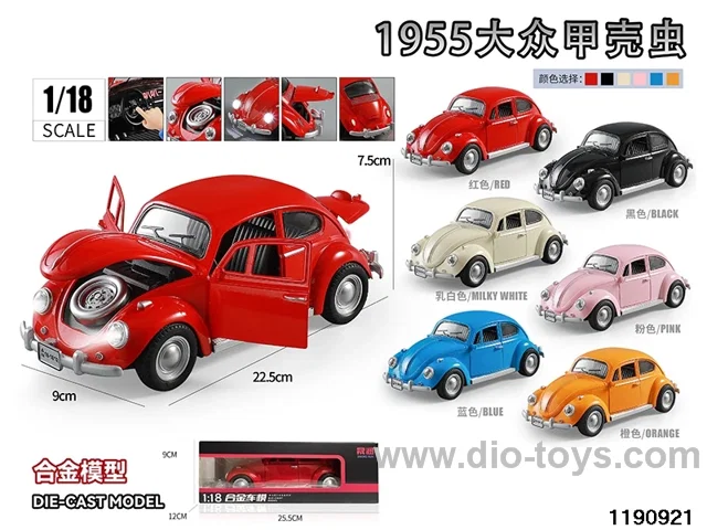 1:18 alloy pull back car