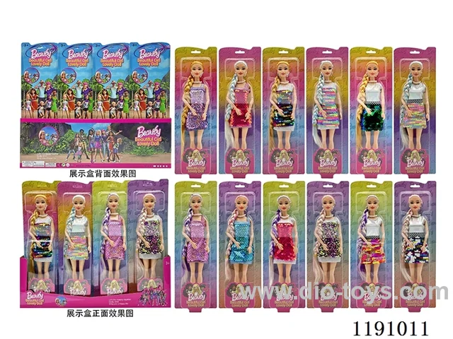 12 Mixed 11.5″ 9 Jointed Solid Barbie