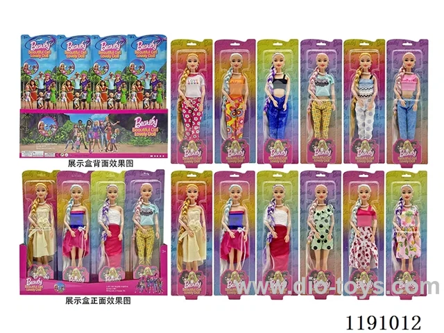 12 Mixed 11.5” 9 Joints Solid Barbie