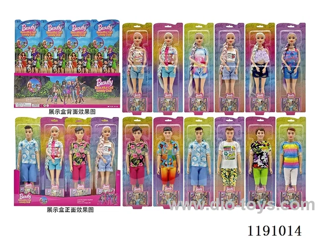 12 Mixed 11.5” Solid 11 Jointed Man 9 Joint Set Barbie
