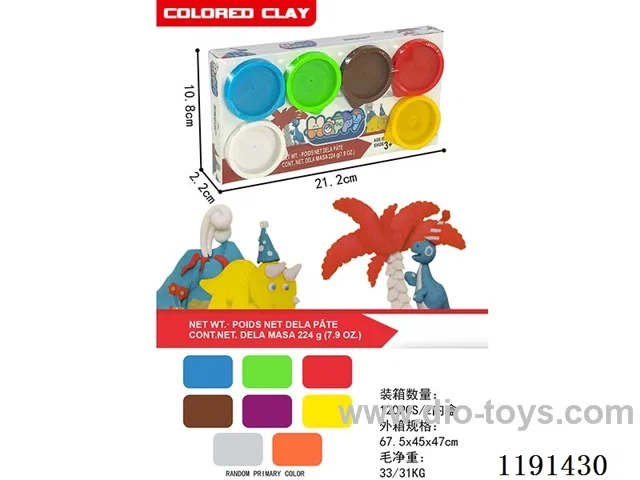colored clay set