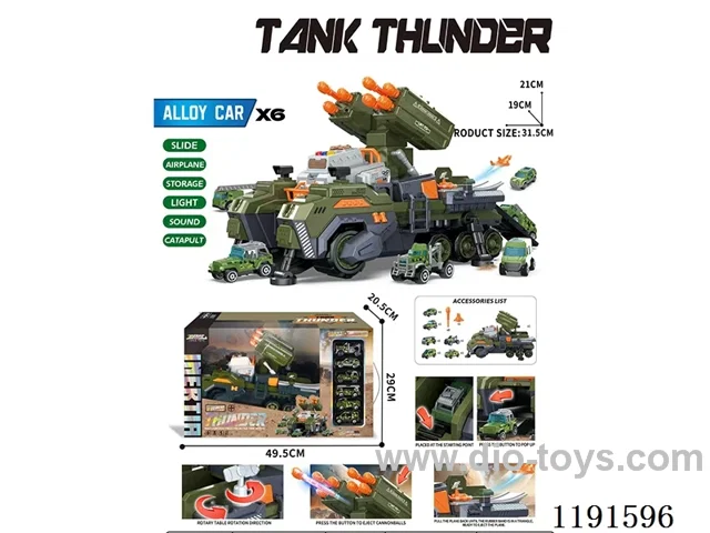 Inertial Stowage Tank + Ejection Orbital Rocket W L/M/6 alloy cars included 3*AG13